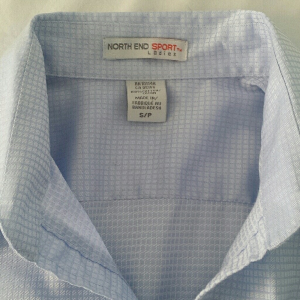 *NORTH END* SPORT BLUE BLOUSE - Picture 3 of 6